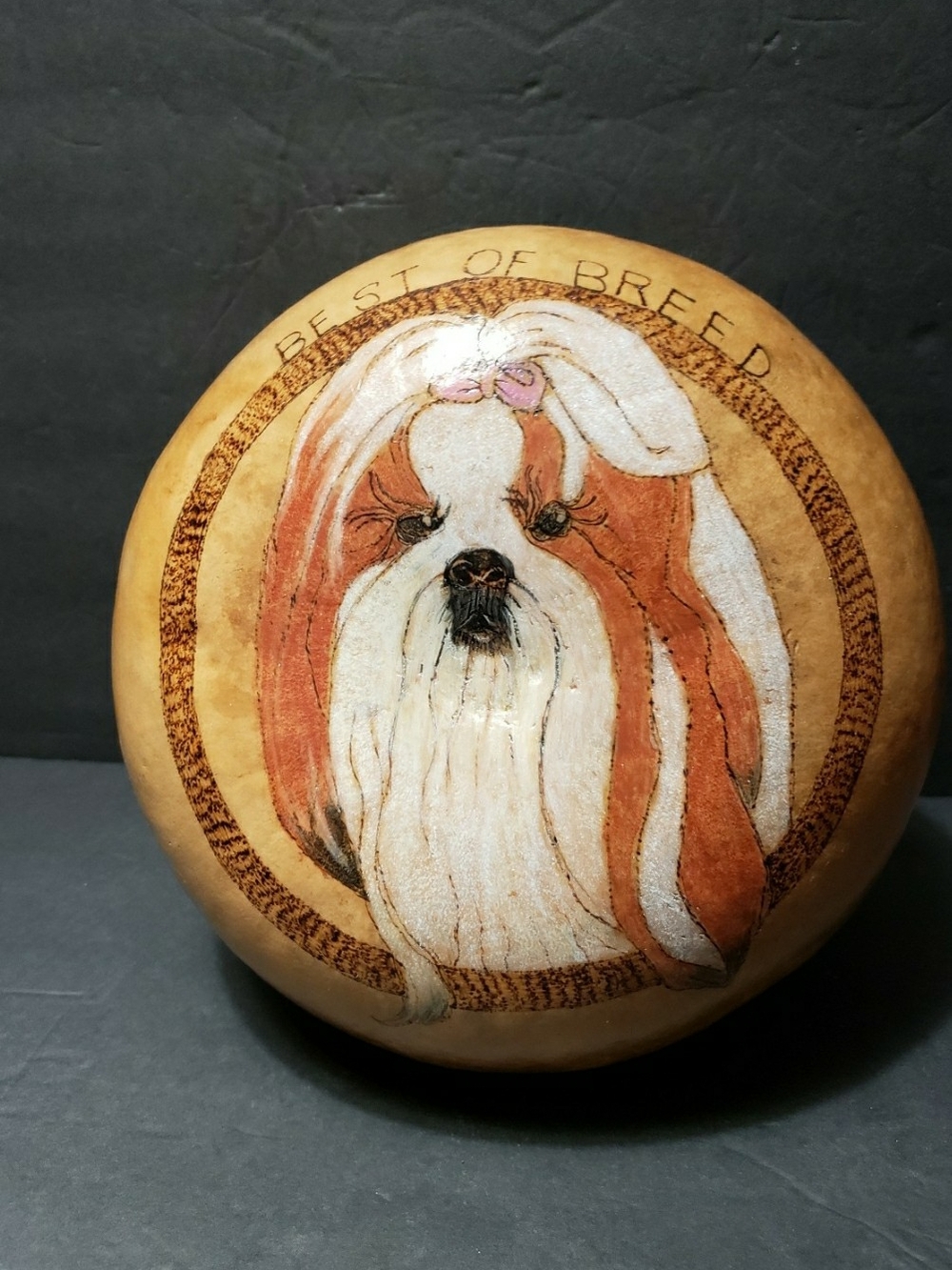 HANDMADE Carved Gourd Vase